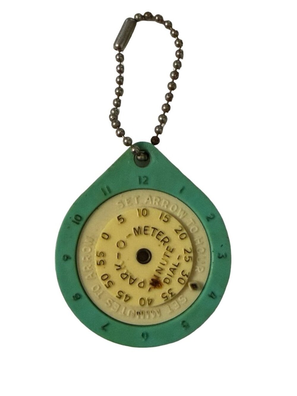 Vintage 1950s Vian's Restaurant Ohio Park-O-Meter Parking Reminder Keychain